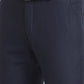Men Blue Super Slim Fit Structure Polyester Blend Trouser