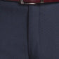 Men Blue Super Slim Fit Structure Polyester Blend Trouser