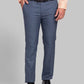 Men Blue Super Slim Fit Checks Polyester Blend Trouser