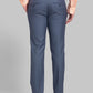 Men Blue Super Slim Fit Checks Polyester Blend Trouser