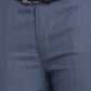 Men Blue Super Slim Fit Checks Polyester Blend Trouser