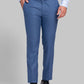 Men Blue Super Slim Fit Solid Polyester Blend Trouser