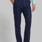 Men Blue Smart Fit Checks Polyester Blend Trouser