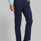 Men Blue Smart Fit Checks Polyester Blend Trouser