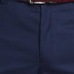 Men Blue Smart Fit Checks Polyester Blend Trouser