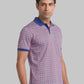 Men Maroon Contemporary Fit Print Cotton Polo T-Shirt