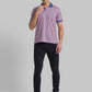 Men Maroon Contemporary Fit Print Cotton Polo T-Shirt