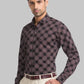 Men Maroon Contemporary Fit Print Cotton Shirts