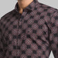 Men Maroon Contemporary Fit Print Cotton Shirts