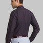 Men Red Contemporary Fit Jacquard Cotton Shirts