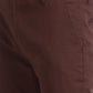 Men Brown Slim Fit Checks Cotton Blend Trouser