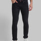 Men Black Slim Fit Solid Cotton Blend Jeans