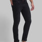 Men Black Slim Fit Solid Cotton Blend Jeans