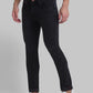 Men Black Slim Fit Solid Cotton Blend Jeans