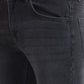 Men Grey Slim Fit Solid Cotton Blend Jeans
