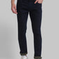 Men Blue Slim Fit Solid Cotton Blend Jeans