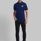 Men Blue Slim Fit Solid Cotton Blend Jeans