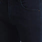 Men Blue Slim Fit Solid Cotton Blend Jeans