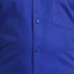 Men Blue Contemporary Fit Structure Cotton Full Sleeve Shirts