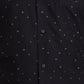 Men Black Contemporary Fit Jacquard Cotton Shirts