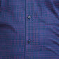 Men Blue Contemporary Fit Checks Cotton Full Sleeve Shirts