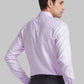 Men Red Contemporary Fit Structure Cotton Blend Cutaway Collar Shirts