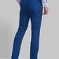 Men Blue Slim Fit Checks Polyester Blend Trouser