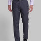 Men Grey Slim Fit Checks Terry Rayon Blend Trouser