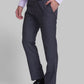 Men Grey Slim Fit Checks Terry Rayon Blend Trouser