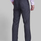 Men Grey Slim Fit Checks Terry Rayon Blend Trouser