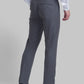 Men Grey Contemporary Fit Checks Polyester Blend Trouser