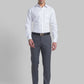 Men Grey Contemporary Fit Checks Polyester Blend Trouser