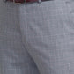 Men Grey Contemporary Fit Checks Polyester Blend Trouser