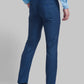 Men Blue Contemporary Fit Checks Polyester Blend Trouser