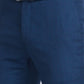 Men Blue Contemporary Fit Checks Polyester Blend Trouser