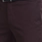 Men Brown Contemporary Fit Solid Terry Rayon Blend Trouser