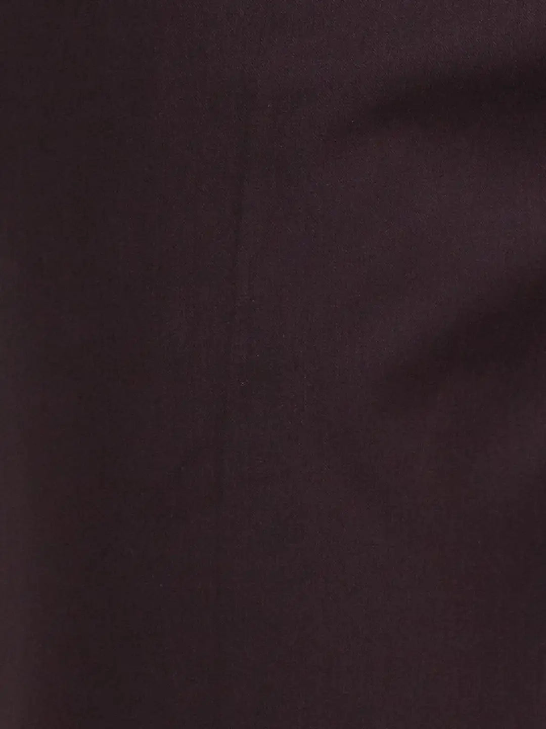 Men Brown Contemporary Fit Solid Terry Rayon Blend Trouser
