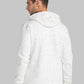 Men White Regular Fit Print Cotton Polyester Blend Sweatshirts