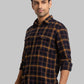 Men Blue Slim Fit Checks Cotton Full Sleeve Shirts