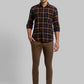 Men Blue Slim Fit Checks Cotton Full Sleeve Shirts