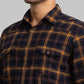 Men Blue Slim Fit Checks Cotton Full Sleeve Shirts