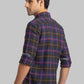 Men Green Slim Fit Checks Cotton Full Sleeve Shirts