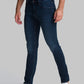 Men Blue Skinny Cropped Fit Knitted Cotton Blend Jeans