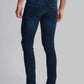 Men Blue Skinny Cropped Fit Knitted Cotton Blend Jeans