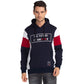 Men Blue Regular Fit Cut & Sew Cotton Polyester Blend Sweatshirts