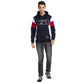 Men Blue Regular Fit Cut & Sew Cotton Polyester Blend Sweatshirts