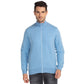 Men Blue Regular Fit Solid Cotton Polyester Blend Sweatshirts
