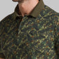 Men Green Regular Fit Print Cotton Round Neck Collar Polo T-Shirt