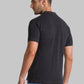 Men Grey Regular Fit Solid Cotton Round Neck Collar Polo T-Shirt