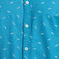 Men Blue Slim Fit Print Cotton Full Sleeve Shirts